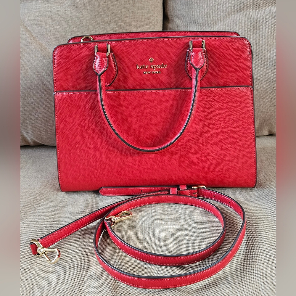 Kate Spade Red Satchel top handle bag